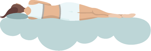 illustration of side sleeper