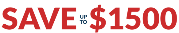 Save up to $1500