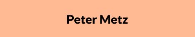 Peter Metz