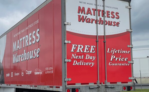 Mattress Warehouse delivery truck