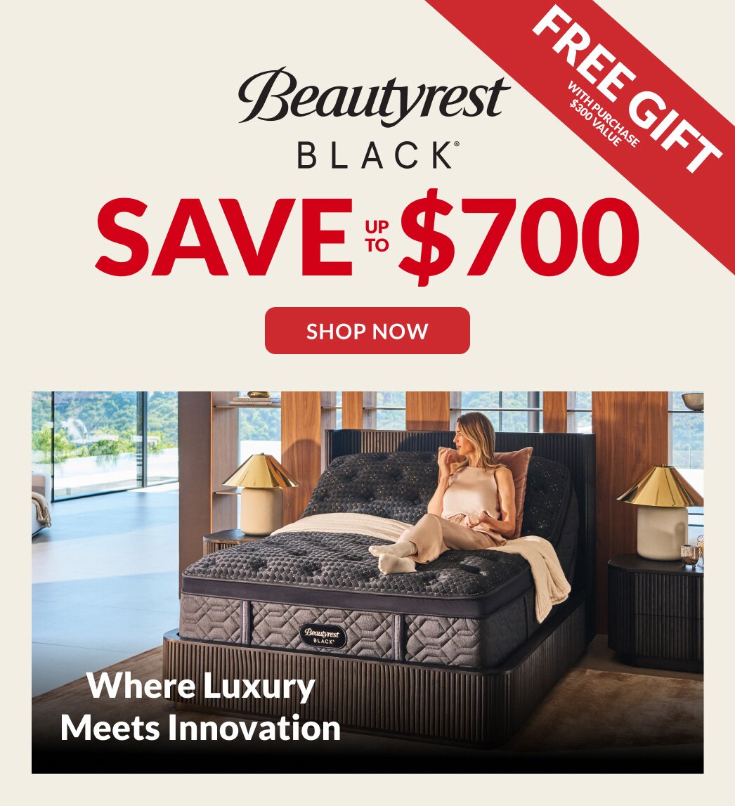 Beautyrest Black save up to $700 on adjustable sets
