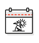vacation icon calendar