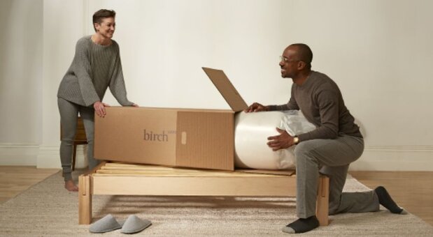 Birch mattress unboxing