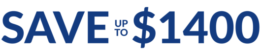 Save up to $1400