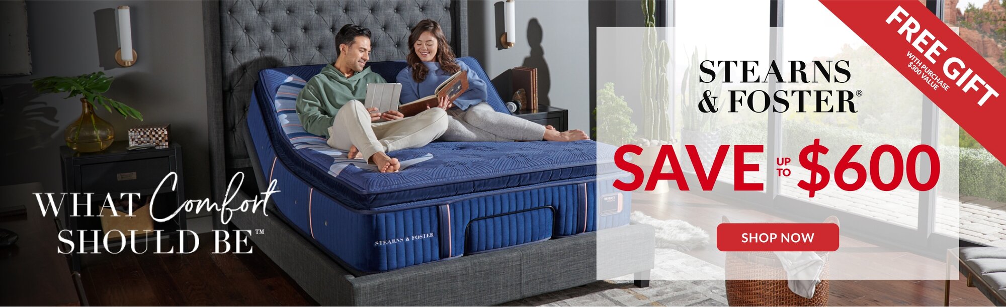 Stearns & Foster save up to $600