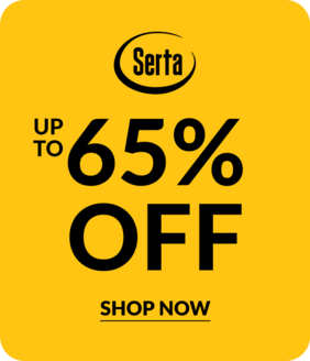 Serta up to 65% off Shop Now