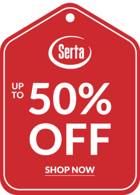 Serta up to 50% off Shop Now