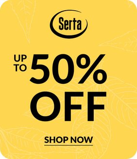 Serta up to 50% off