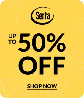 Serta up to 50% off Shop Now