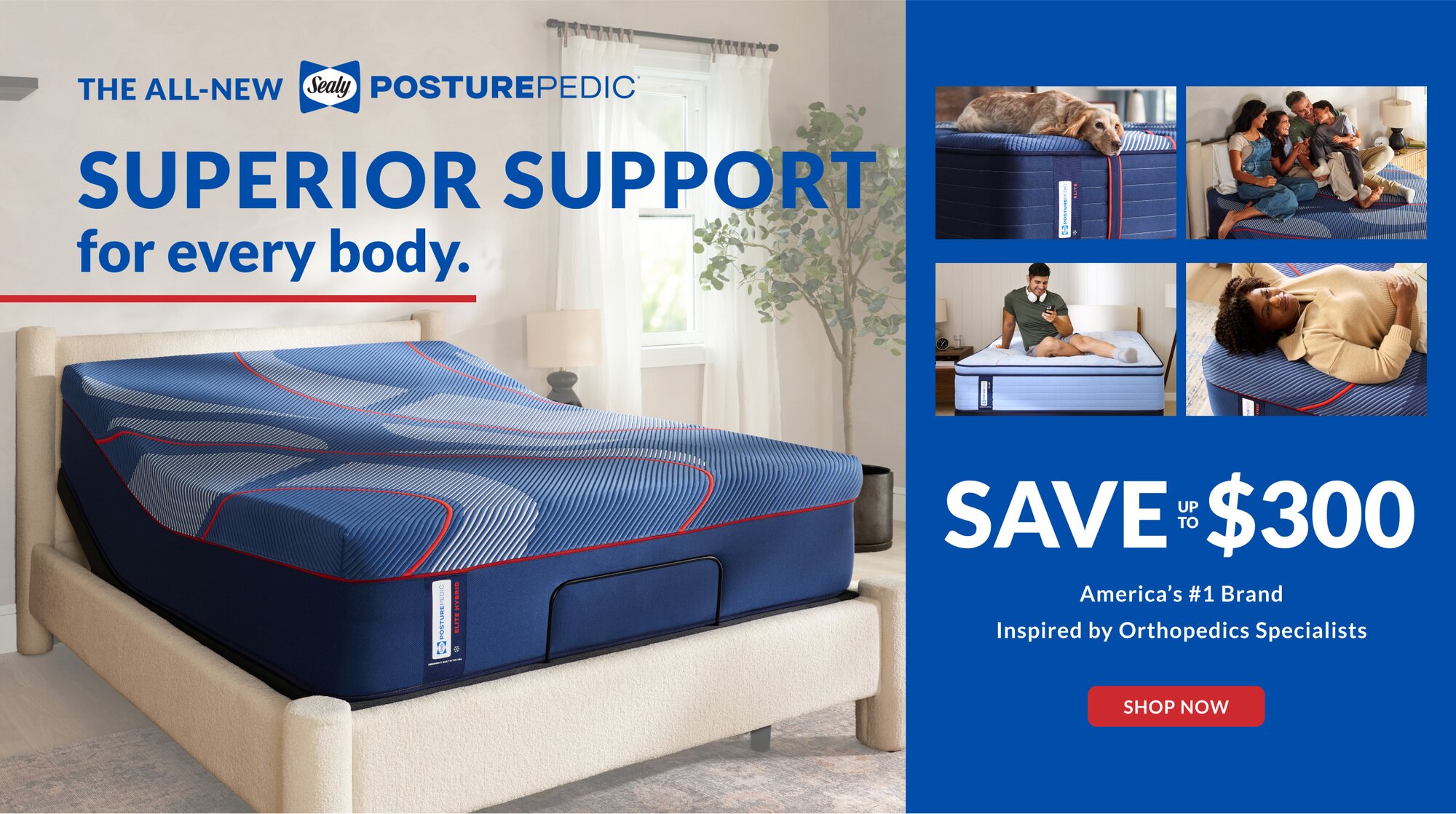 Sealy Posturepedic save up to $300