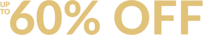 up to 60% off