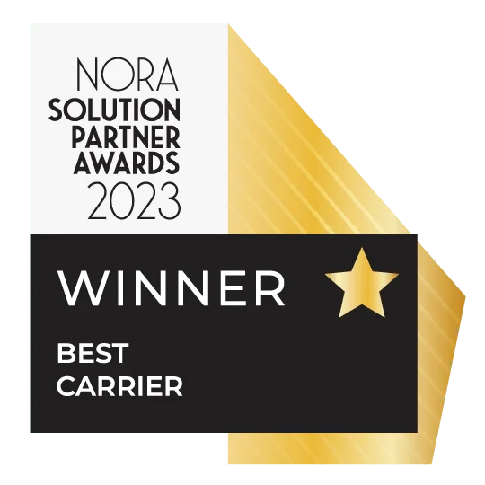 NORA Solution Partner Awards 2023 Winner - Best Carrier