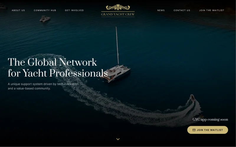 Yacht aerial view