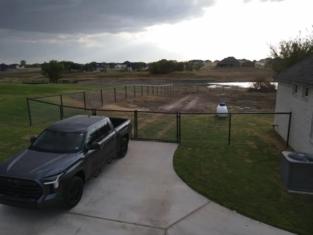 Graded property after a rain shower
