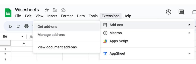 Google Sheets add-ons