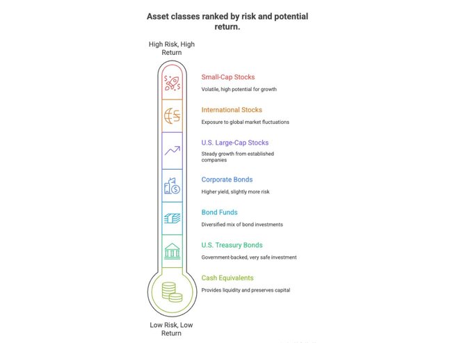 assets classes ranked by risk and potential return