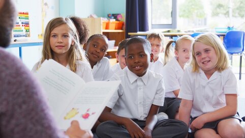 Story time in a classroom