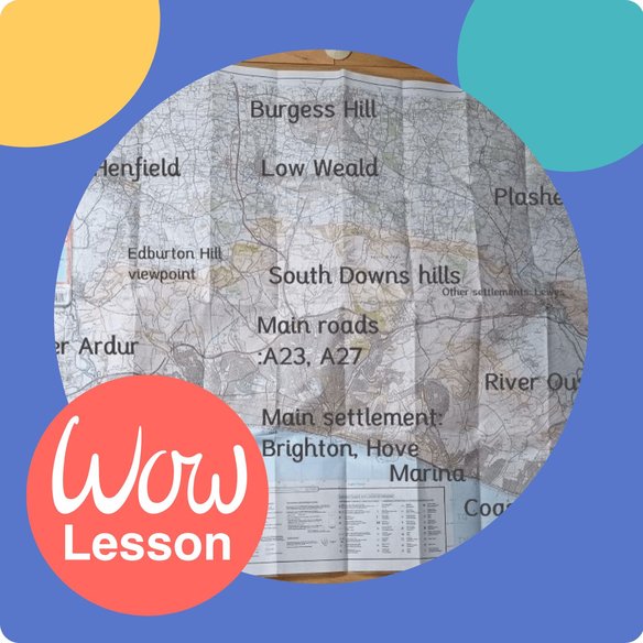 KS2 Year 3 Year 4 Year 5 Year 6 Geography Green, Brown And Grey: What Are The Settlement Map Stories Of Our Area? EuHu WOW Lesson