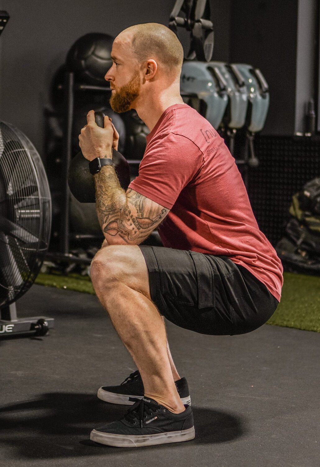 bottom position from the side