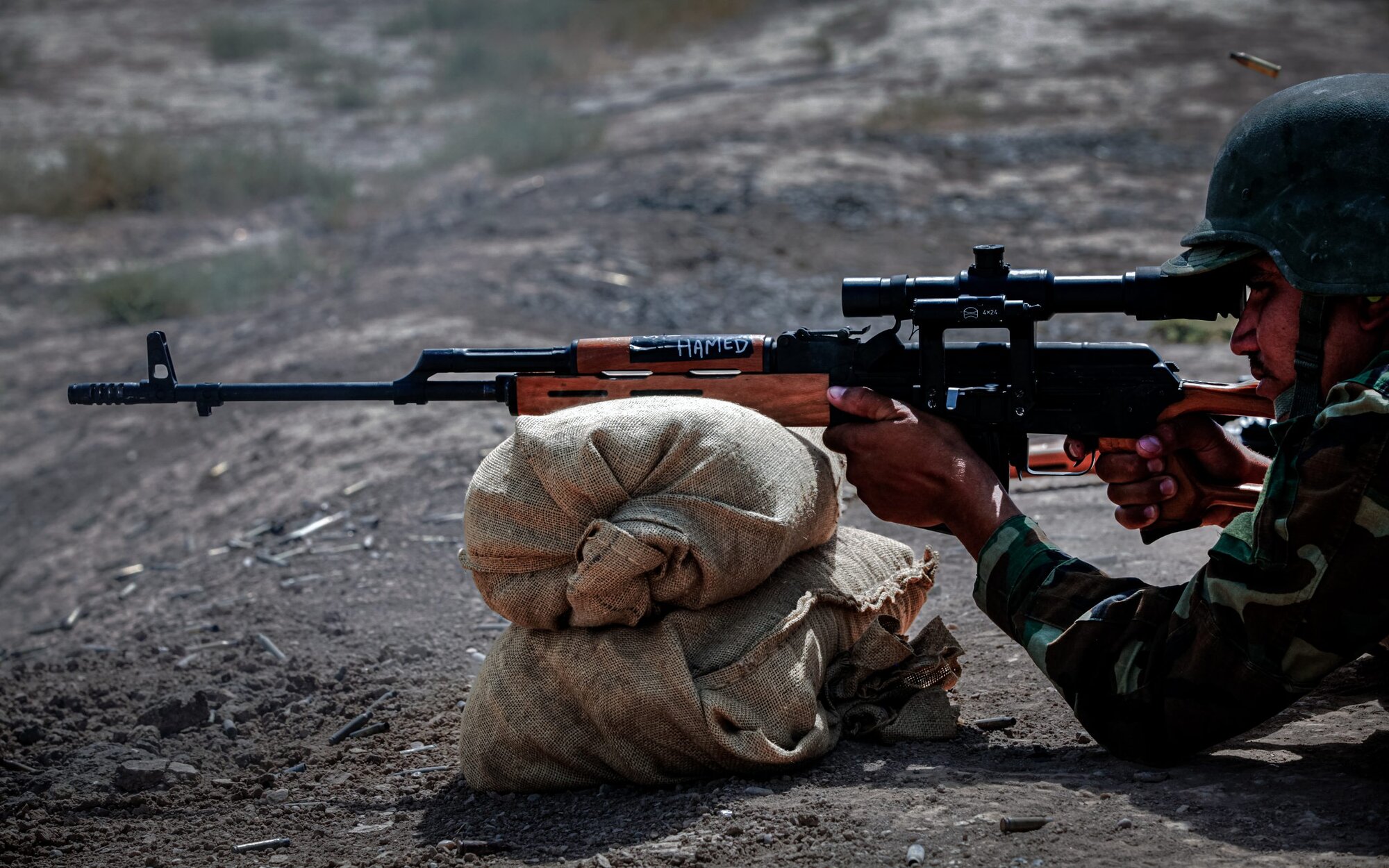 sandbag shot