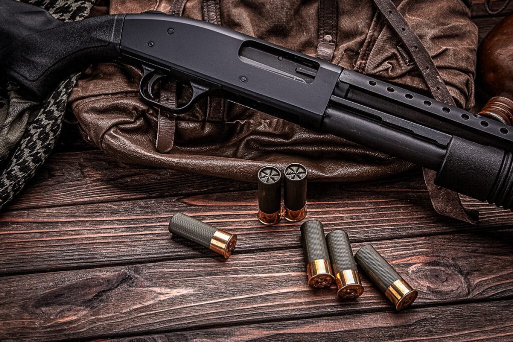 pump action shotgun