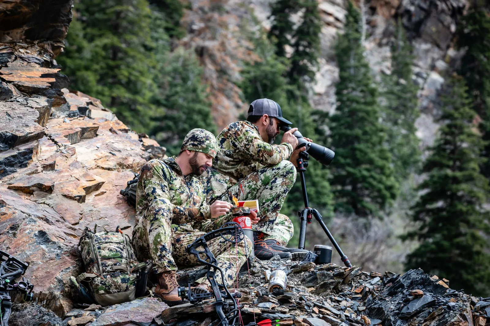 hunting on mountain