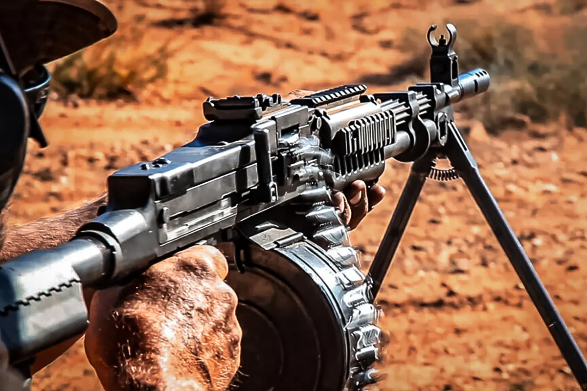 machine guns