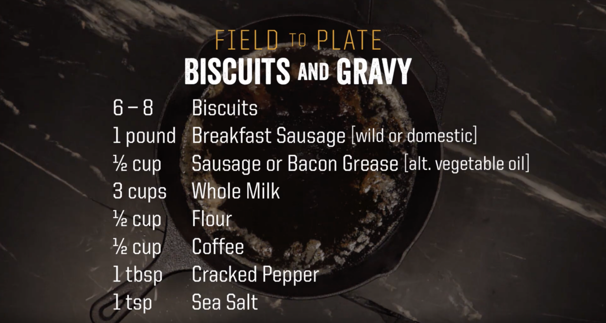 Biscuits and gravy recipe