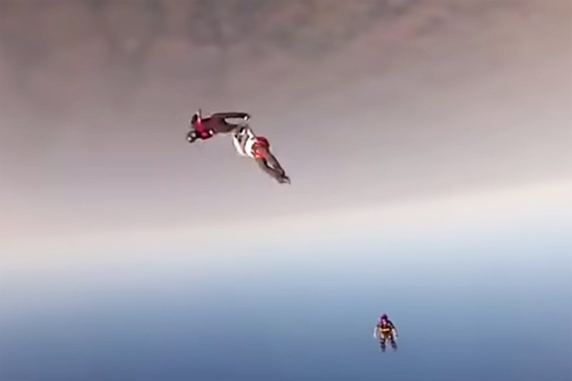 skydiver collision