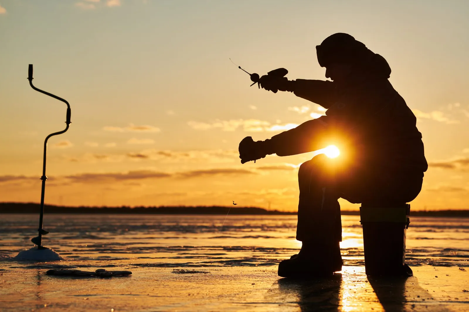 ice fishing