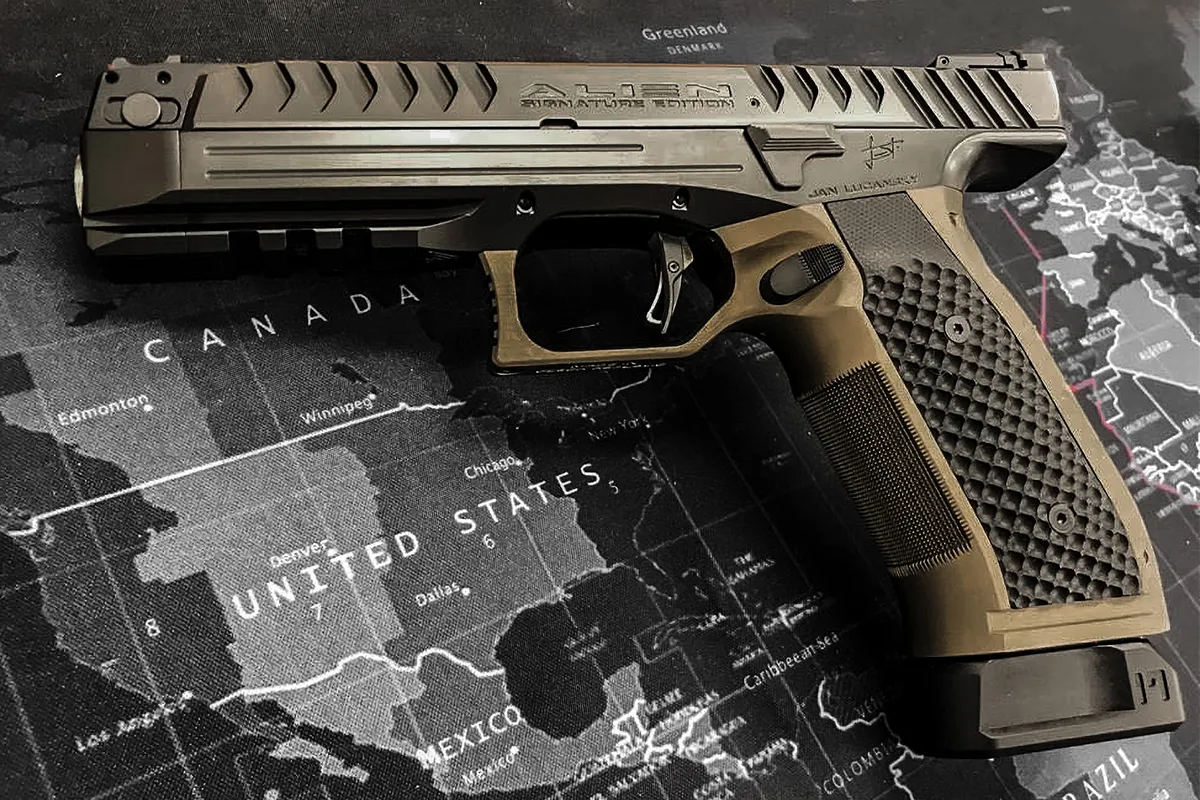The Laugo Alien Pistol Is the Ferrari F1 of Handguns