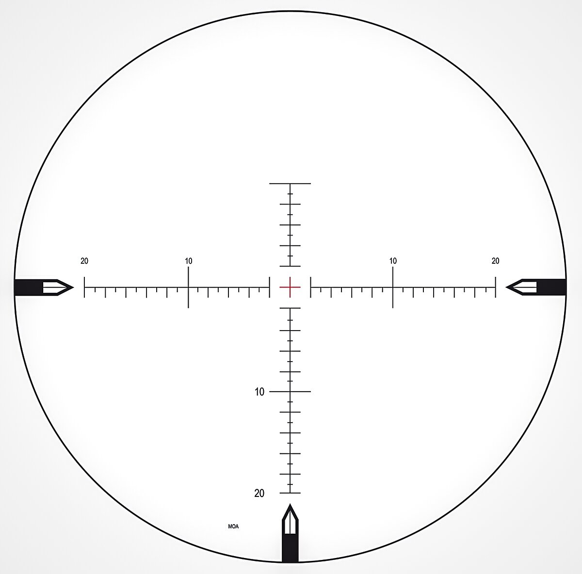 MOA reticle