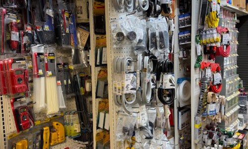 Plumbing and electrical department at Moningoffs Appliance Supply.