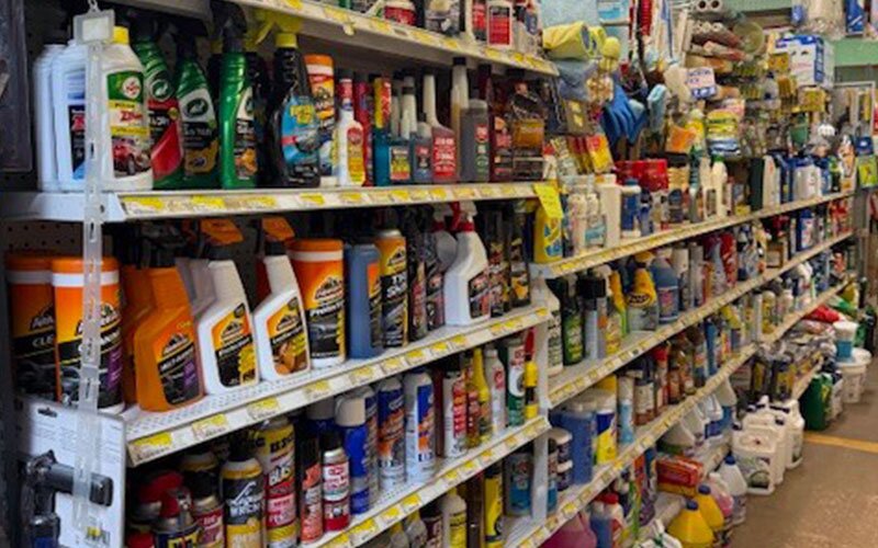 Cleaning aisle at Moninghoff Appliance and Supply.