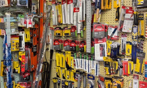Tool department at Moninghoff Appliance and Supply.