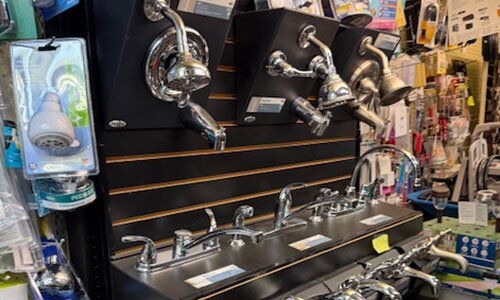 Plumbing and electrical department at Moningoffs Appliance Supply.