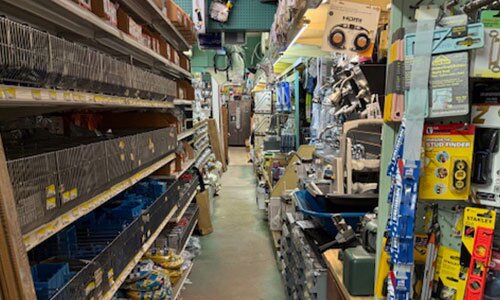 Tool department at Moninghoff Appliance and Supply.