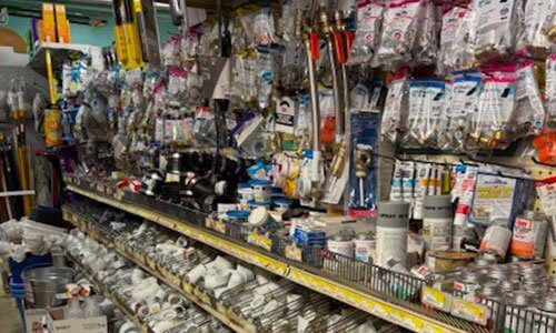 Plumbing and electrical department at Moningoffs Appliance Supply.