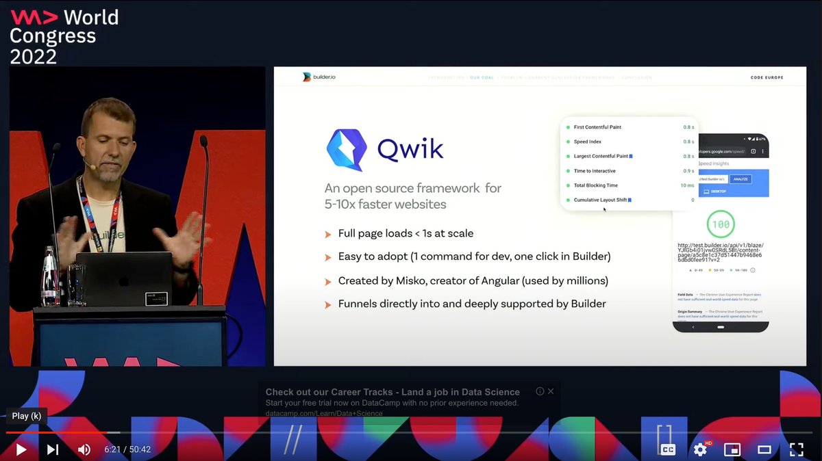 WWC22 - Qwik + Partytown: How to remove 99% of JavaScript from main thread