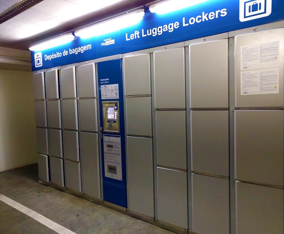 City lockers in Lisbon