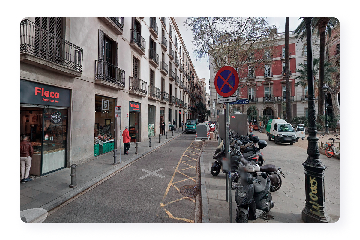 Close to the bottom of the Gothic Quarter