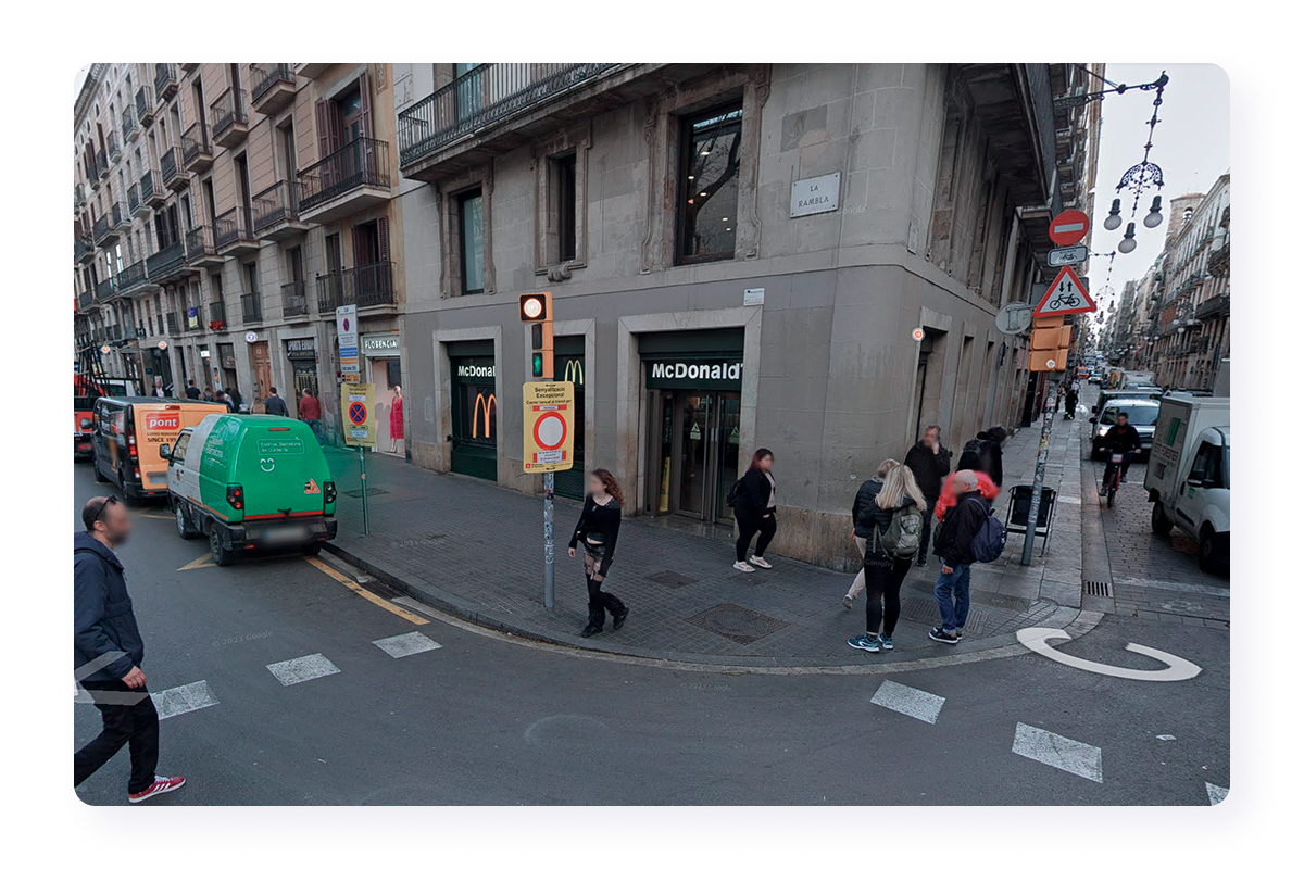 Close to Plaça Real or Las Rambla