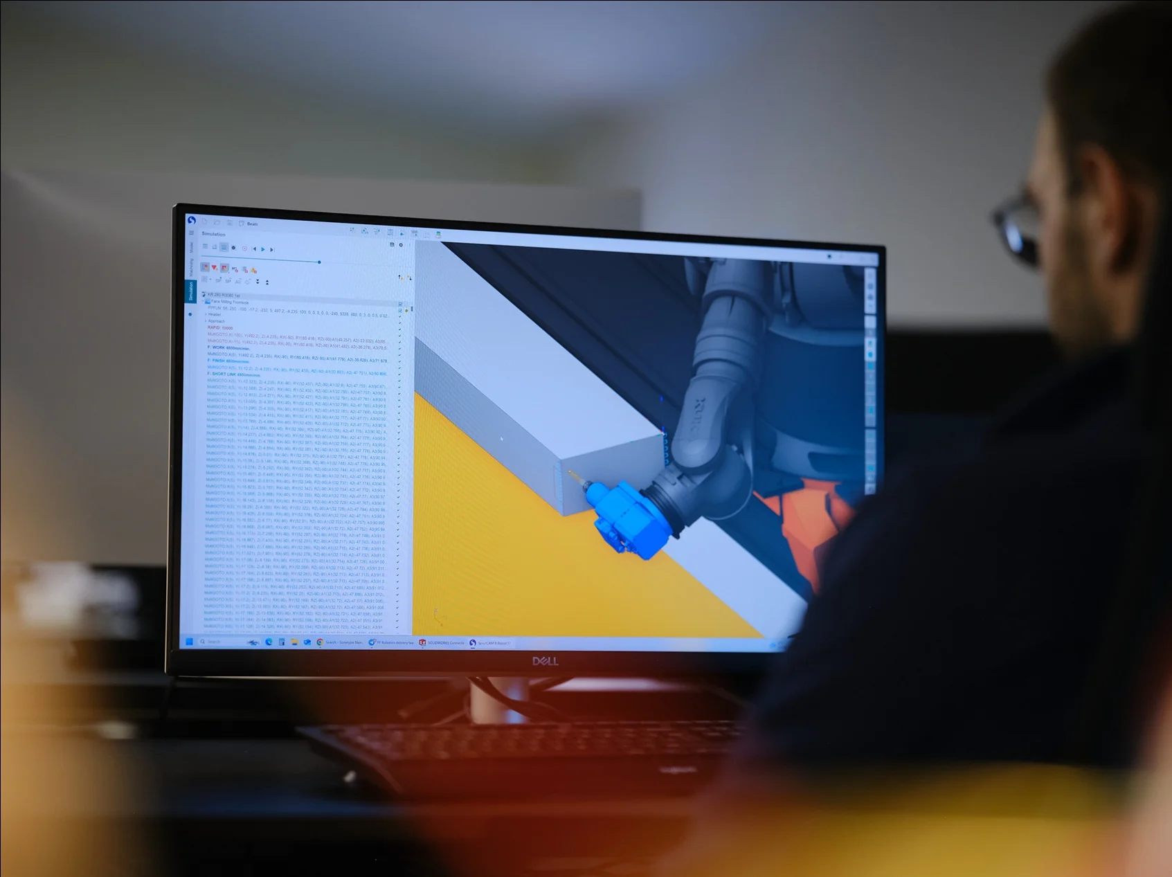 All3 engineer reviewing fabrication-ready production plan.