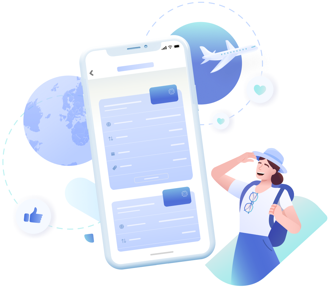 Airalo for Business Hero illustration