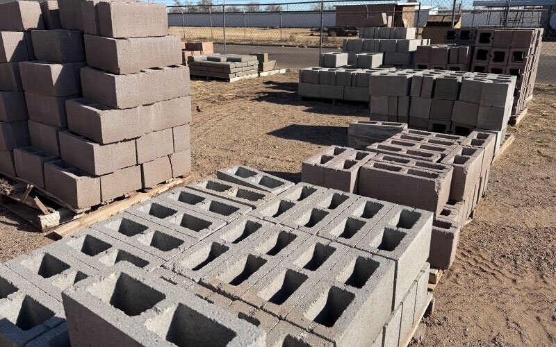 Concrete products at Johnson Wholesale Lumber.