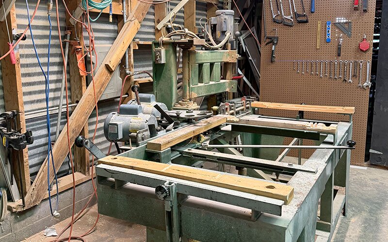 Cut service area at Johnson Wholesale Lumber.