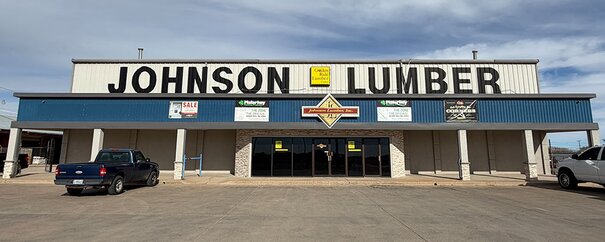 Storefront photo of Johnson Wholesale Lumber.