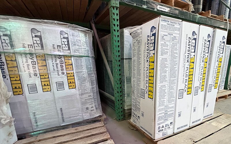 Roofing supplies at Johnson Wholesale Lumber.