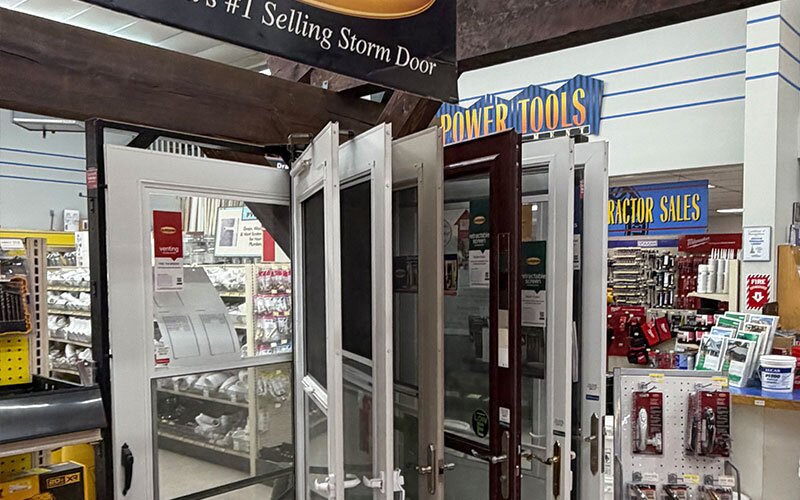 Storm doors available at Johnston Wholesale Lumber.