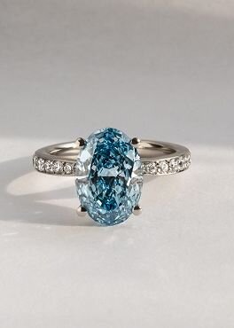 Blue Oval Hadid - 3.50ct